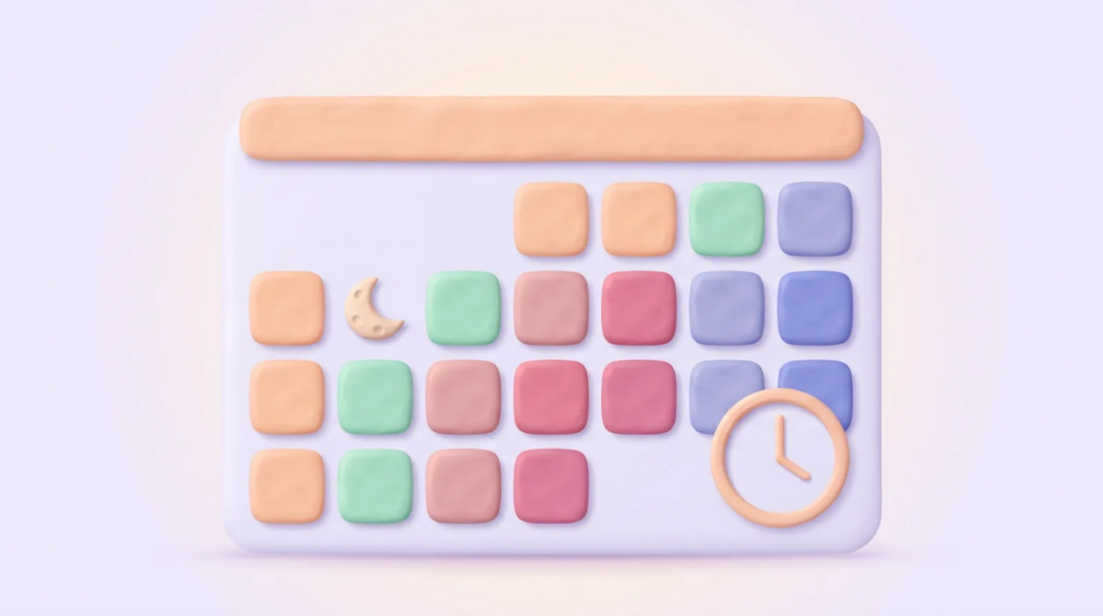 A calendar with a shaded stretch of days after ovulation, showing luteal phase timing.